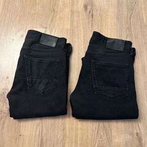2 pairs of Scotch & Soda Ralston Black Denim